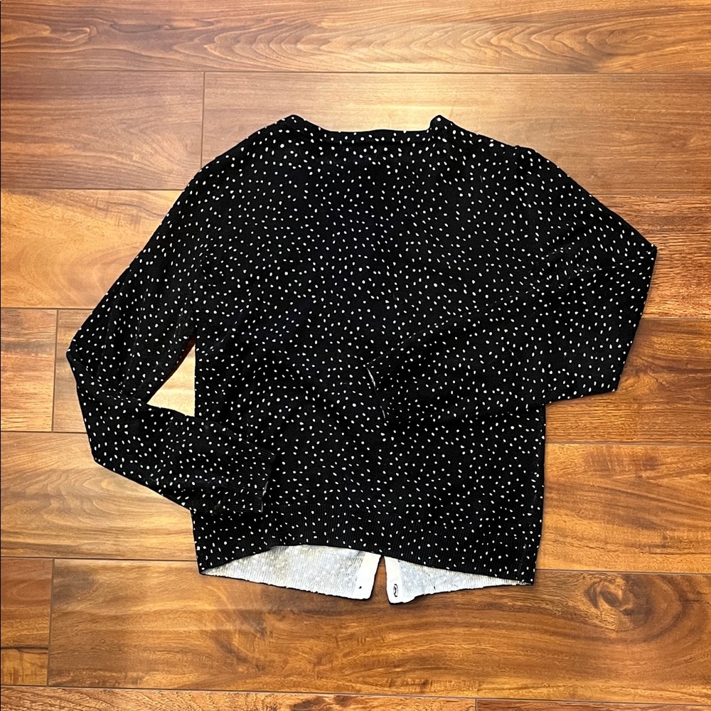 H&M Black and White Knit Sweater Cardigan Size Small - Picture 6 of 6